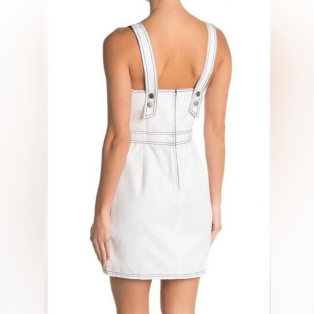 BLDWN ZOE BUTTON FRONT DENIM DRESS, Size Medium. NWOT - Picture 2 of 12